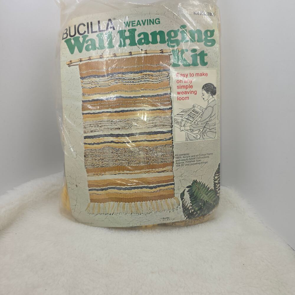 Bucilla Wall Hanging Kit Weaving Loam Required Earth Tone Yarns Various Textures